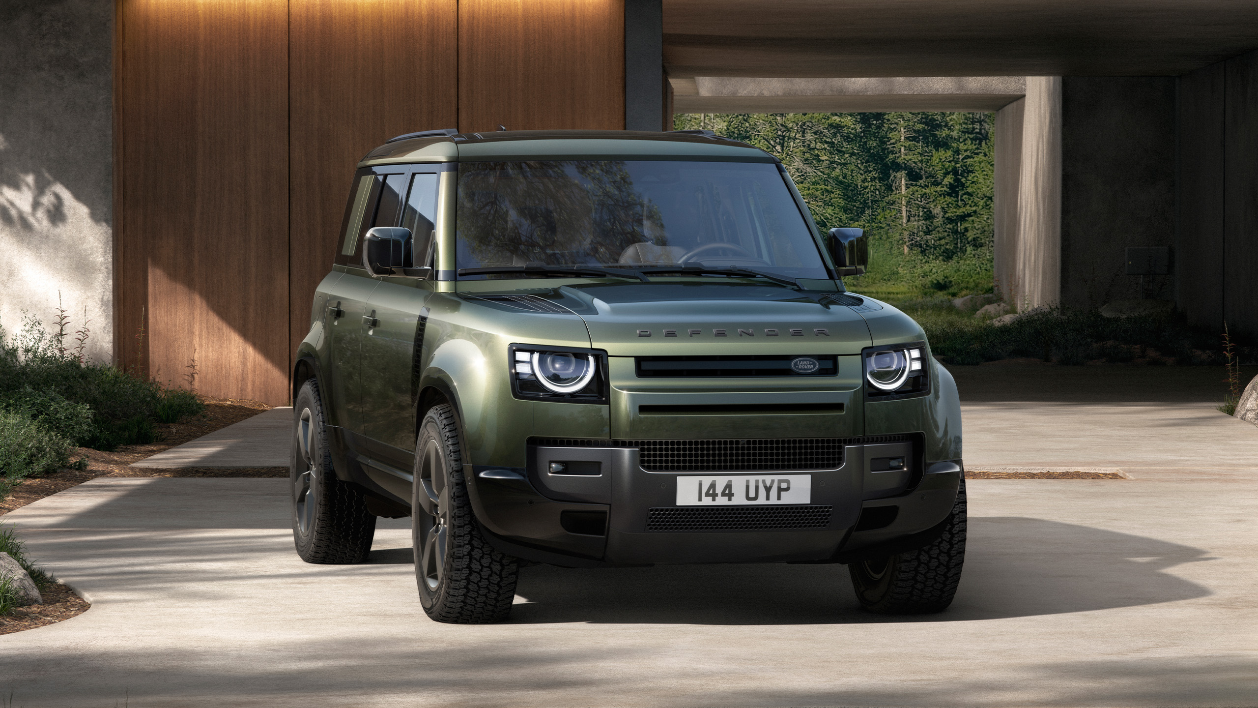 Defender parked on Road